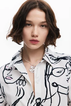 Camisa estampado caras