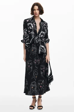 Camisa estampado caras
