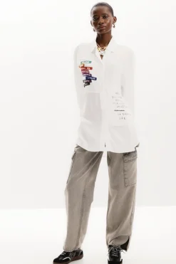 Camisa estampado letras