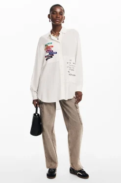 Camisa estampado letras