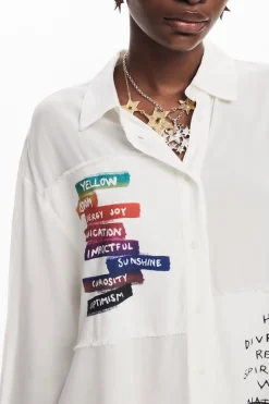 Camisa estampado letras