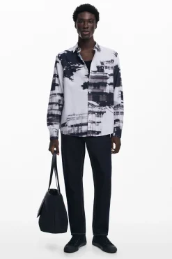 Camisa estampado urbano