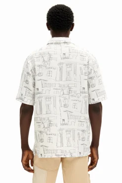 Camisa ilustraciones columnas