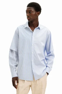 Camisa manga larga deconstruida