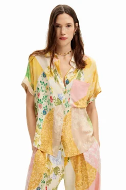 Camisa parcheado floral
