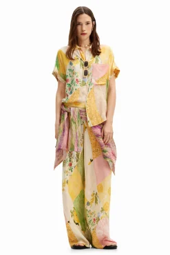 Camisa parcheado floral