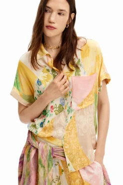 Camisa parcheado floral