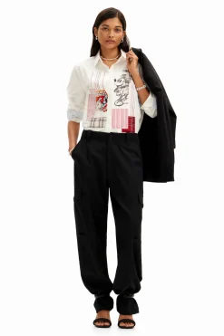 Camisa patch Mickey Mouse