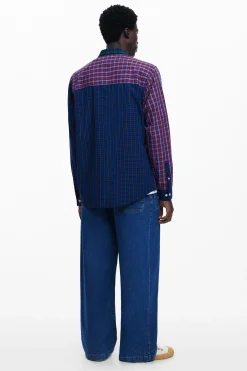 Camisa patchwork cuadros