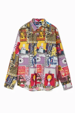 Camisa popelín patchwork