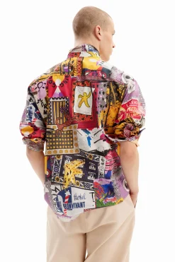 Camisa popelín patchwork
