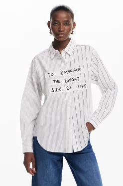Camisa rayas frase