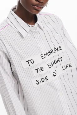 Camisa rayas frase