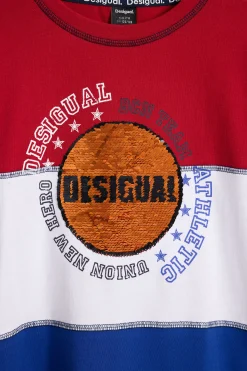 Camiseta baloncesto tricolor