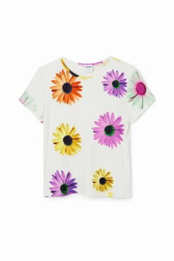 Camiseta canalé margaritas