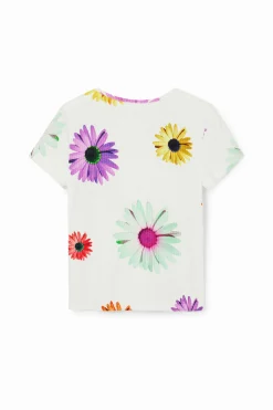 Camiseta canalé margaritas