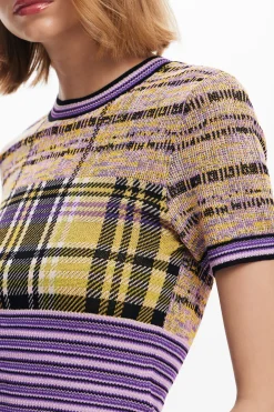 Camiseta de punto cuadros