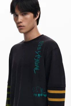 Camiseta doble manga