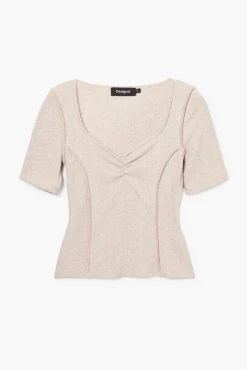 Camiseta escote fruncido