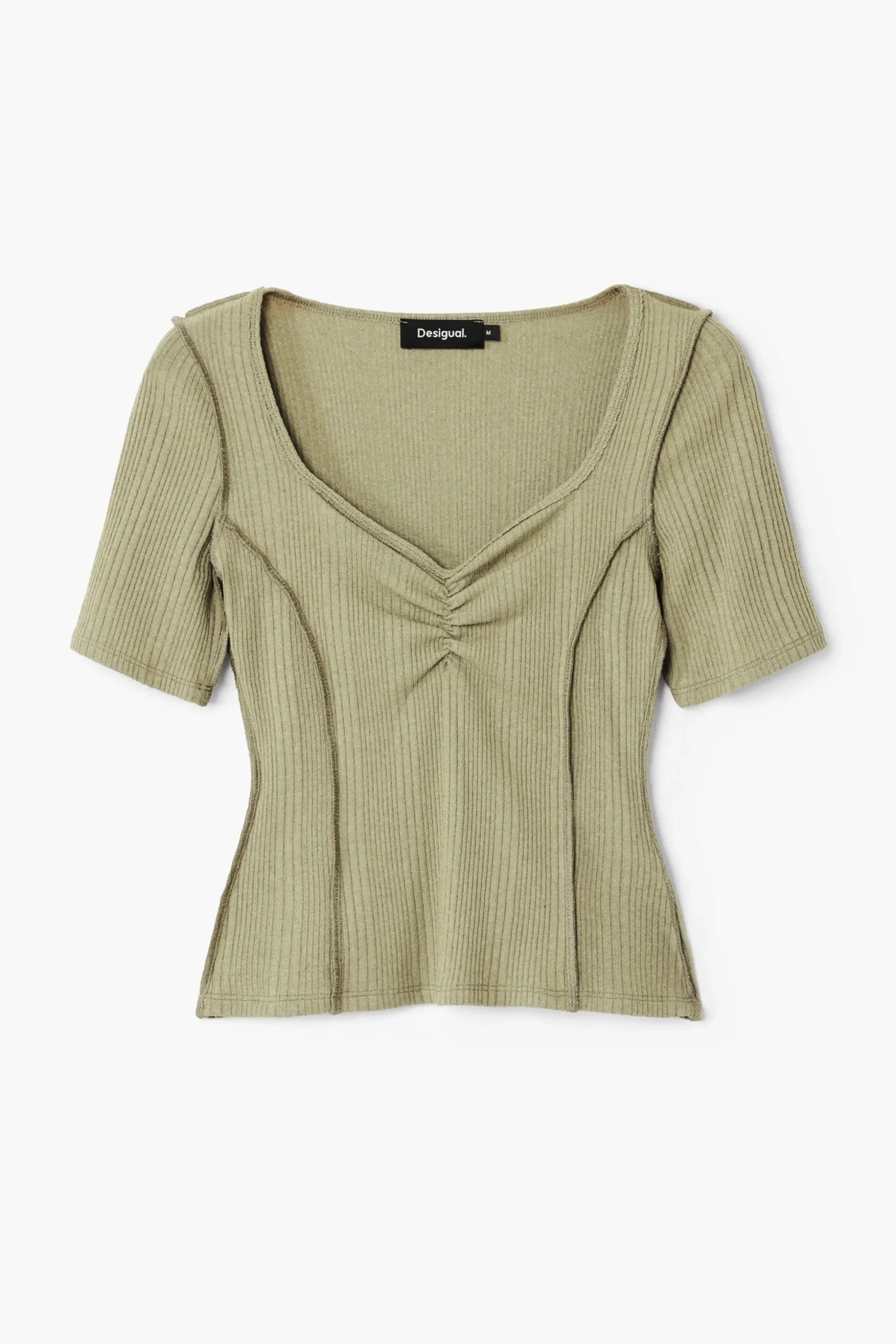 Camiseta escote fruncido