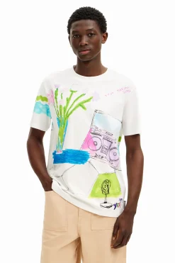 Camiseta estampado dibujos