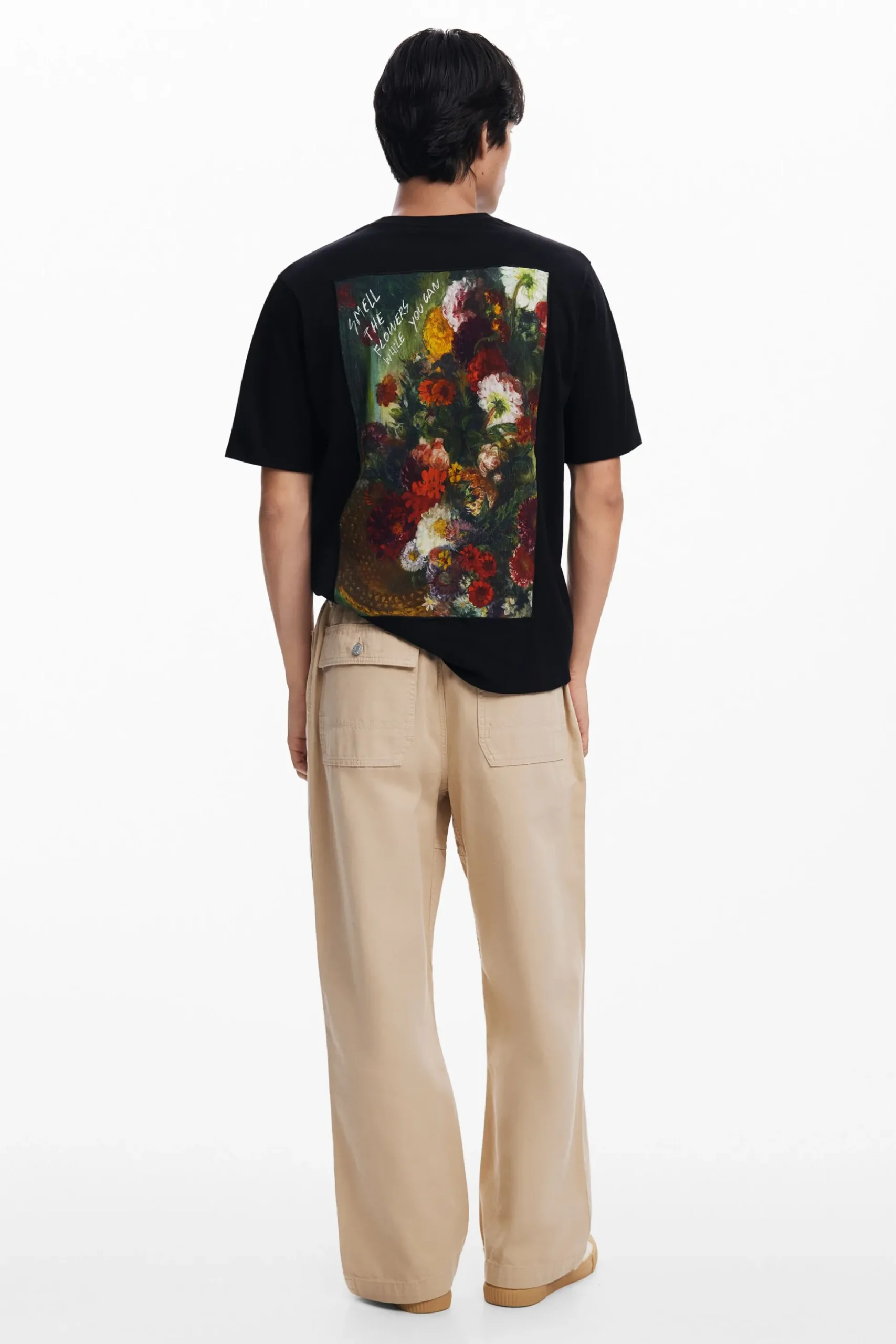 Camiseta estampado flores