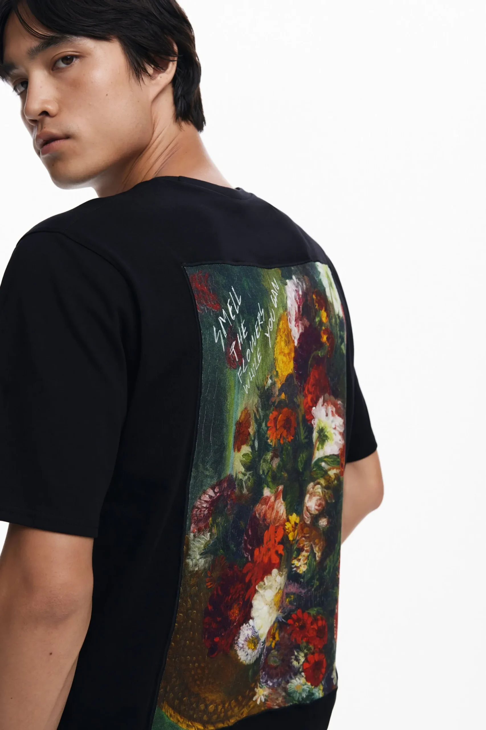 Camiseta estampado flores