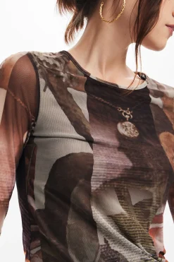Camiseta estampado flores