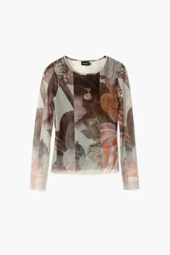 Camiseta estampado flores