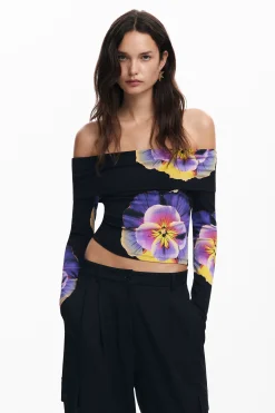 Camiseta estampado flores M. Christian Lacroix