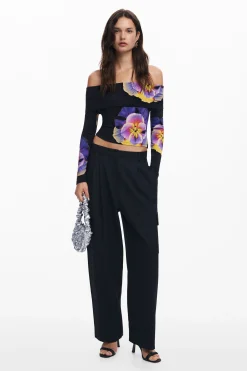 Camiseta estampado flores M. Christian Lacroix