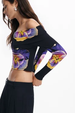 Camiseta estampado flores M. Christian Lacroix