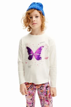 Camiseta estampado mariposa