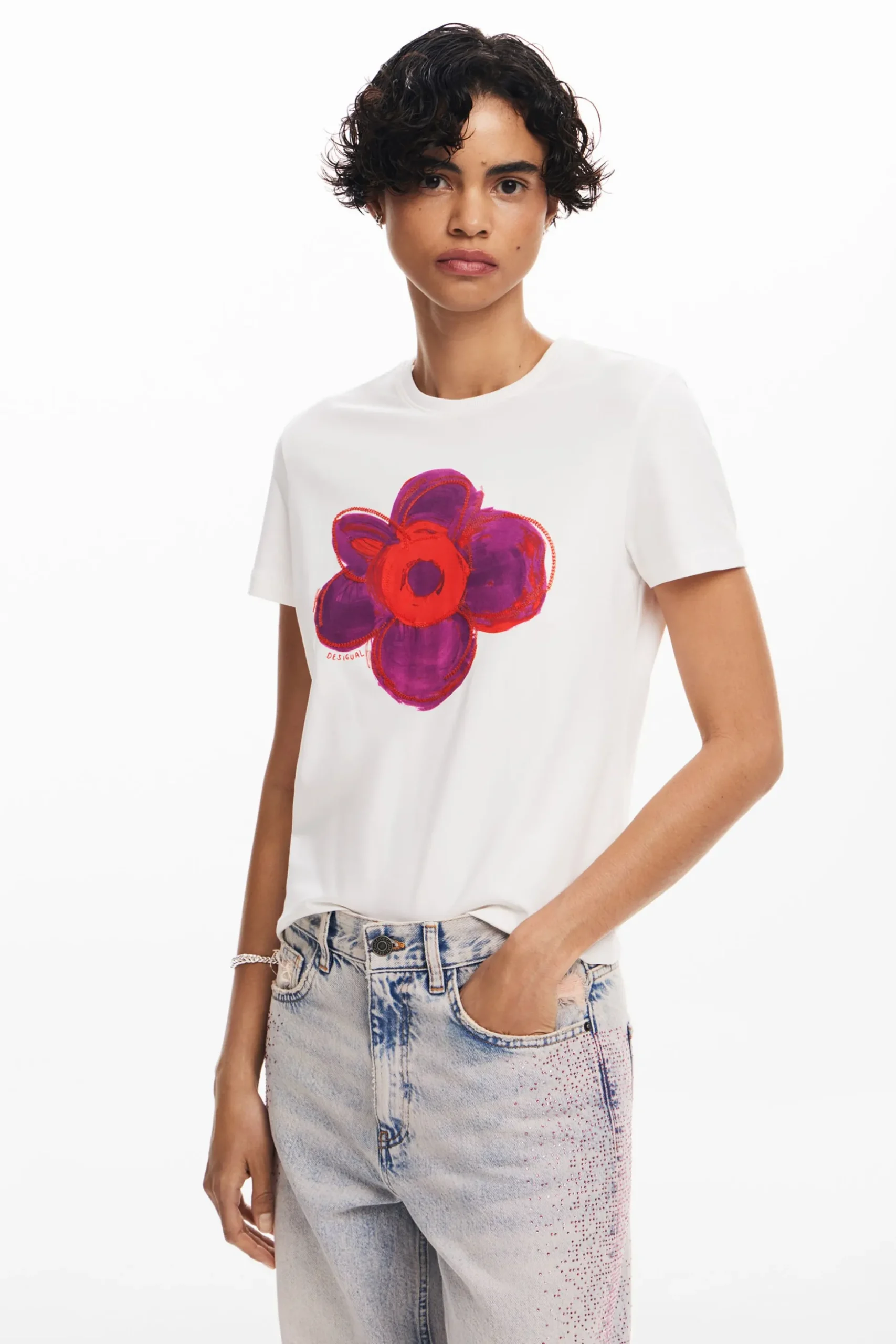 Camiseta flor