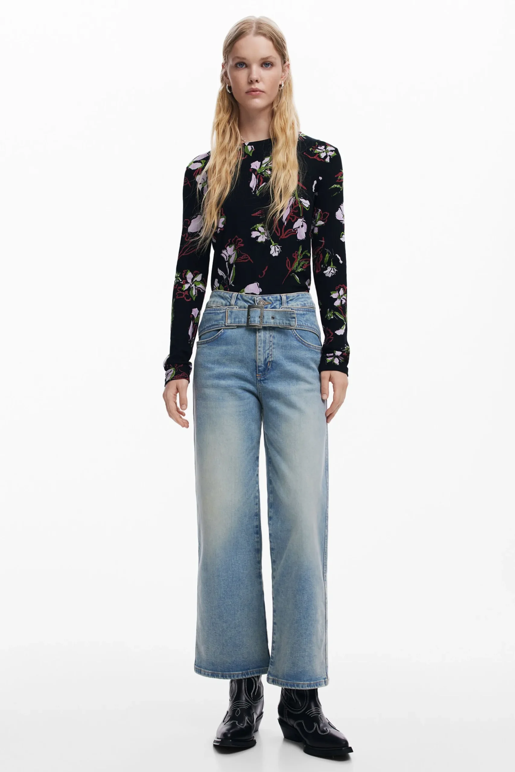 Camiseta flores