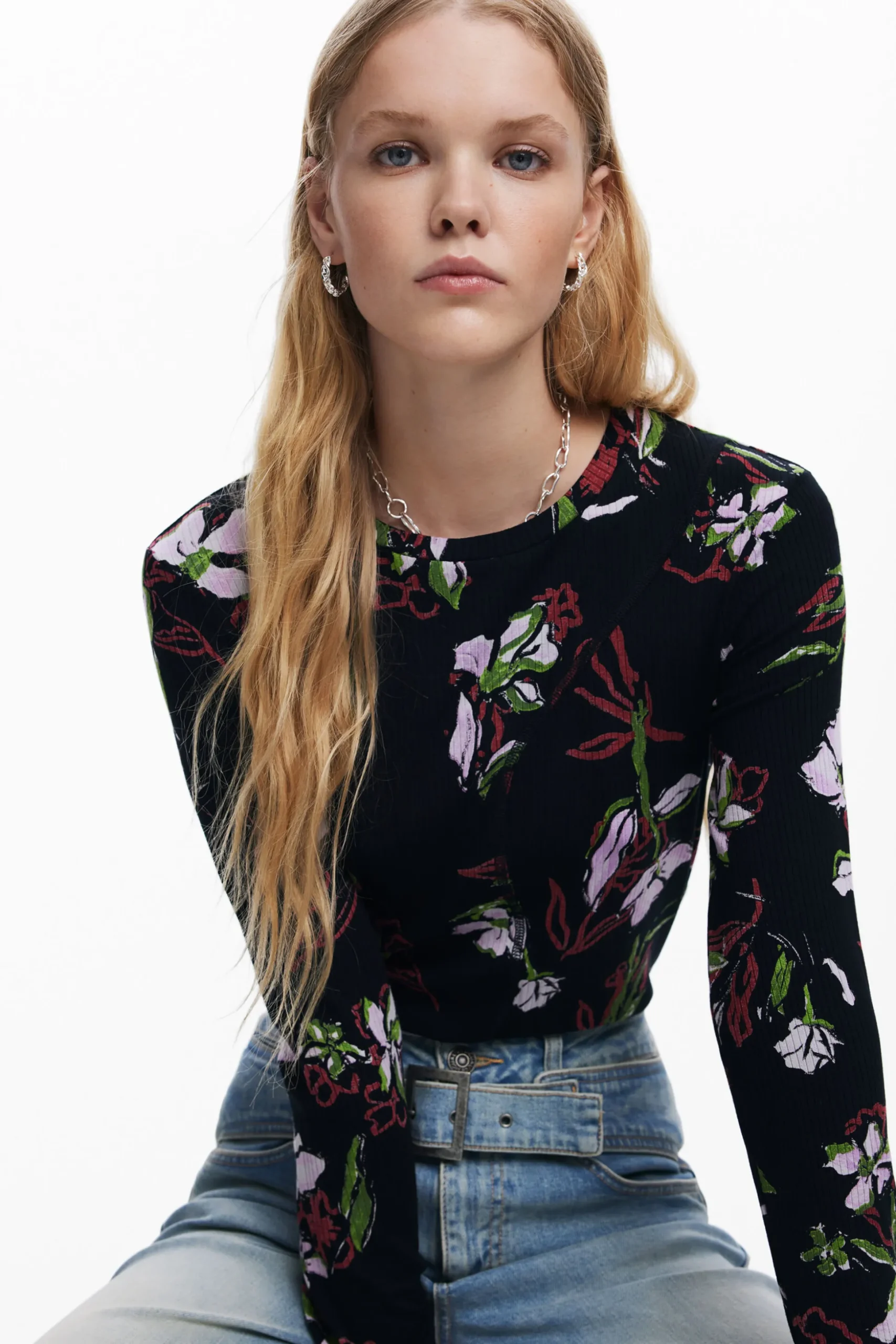 Camiseta flores