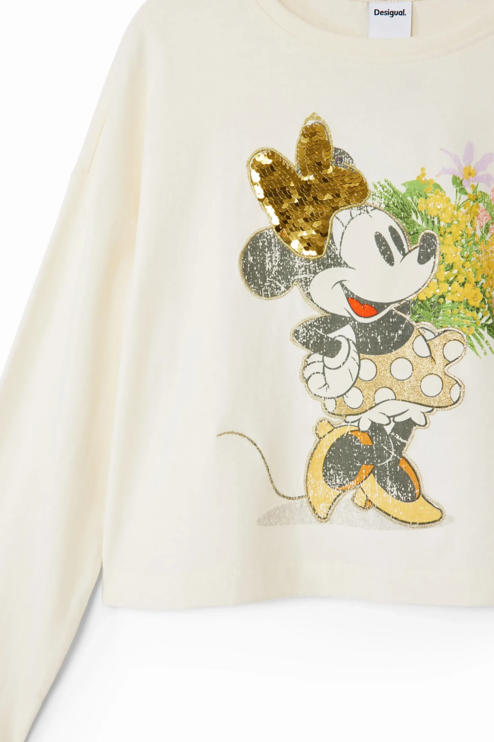 Camiseta flores Minnie Mouse