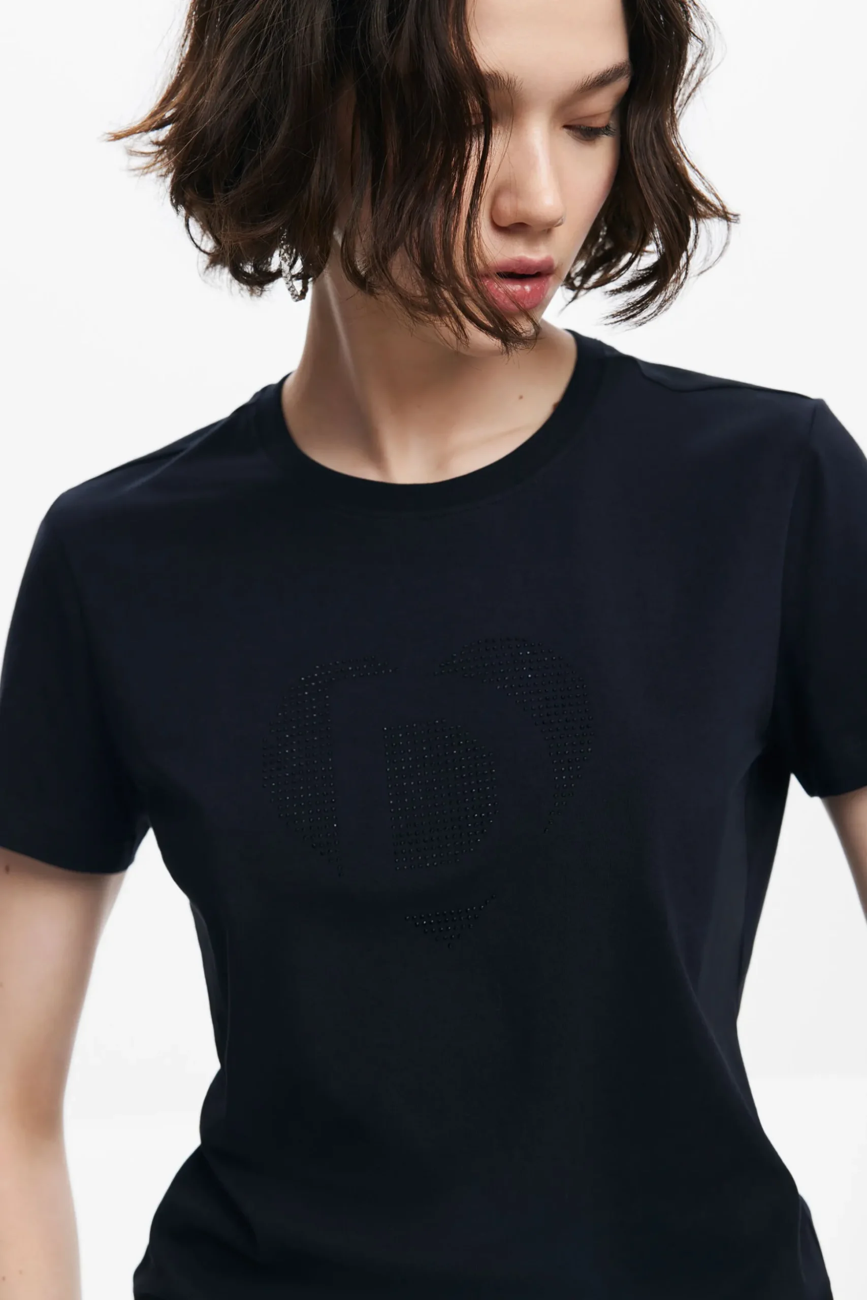 Camiseta imagotipo strass