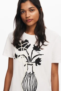 Camiseta lisa jarrón