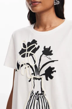 Camiseta lisa jarrón