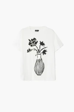 Camiseta lisa jarrón