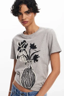 Camiseta lisa jarrón