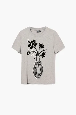 Camiseta lisa jarrón