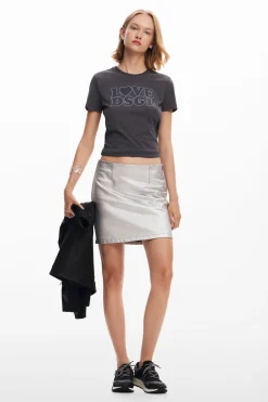 Camiseta lisa texto