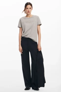 Camiseta logotipo strass