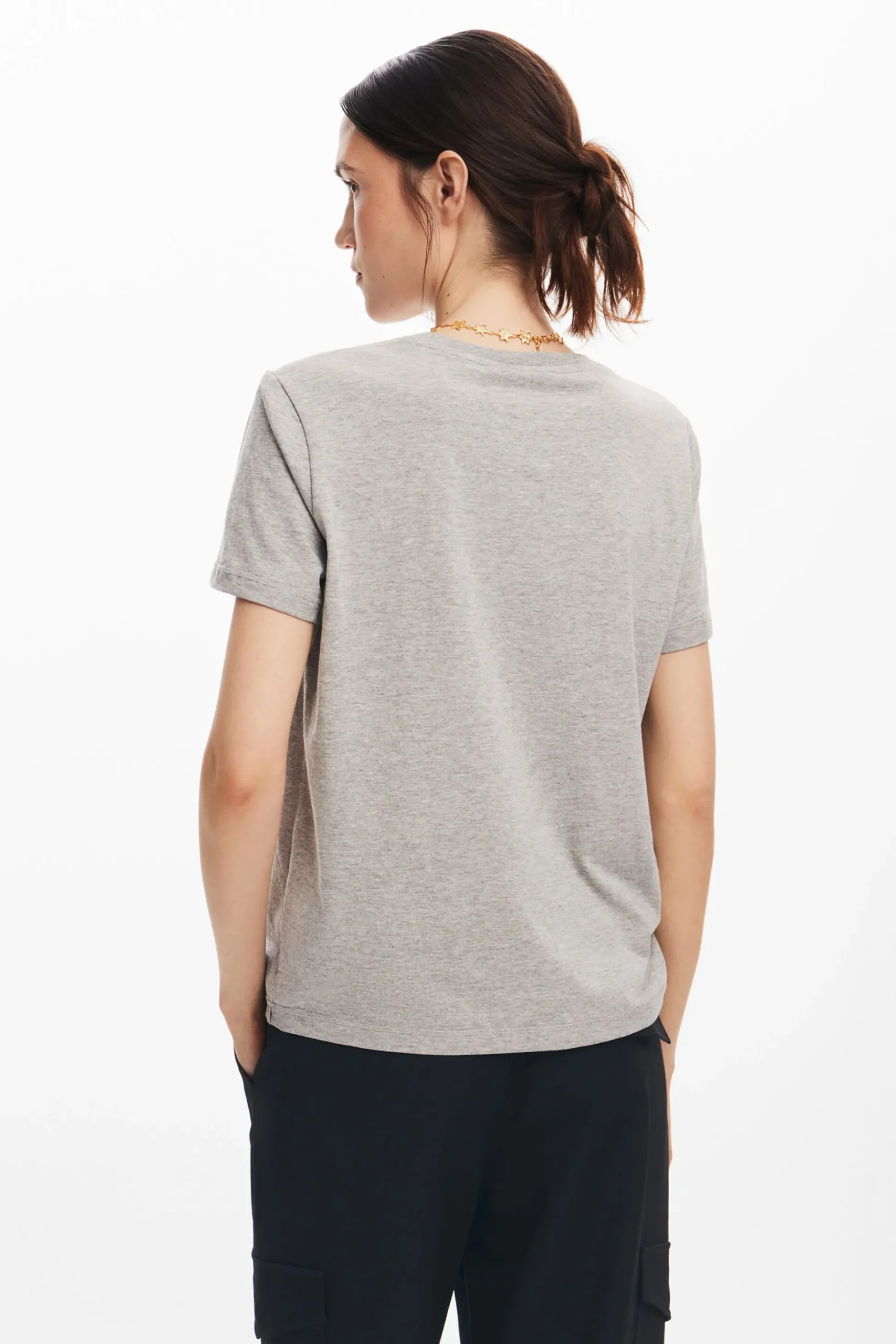 Camiseta logotipo strass