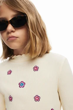 Camiseta manga larga flores