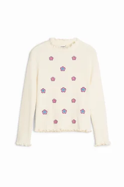 Camiseta manga larga flores