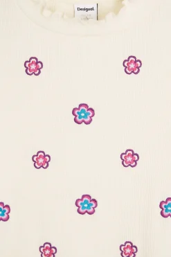 Camiseta manga larga flores