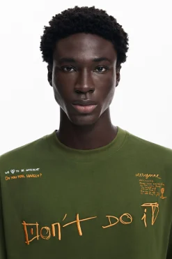 Camiseta mensaje manga larga